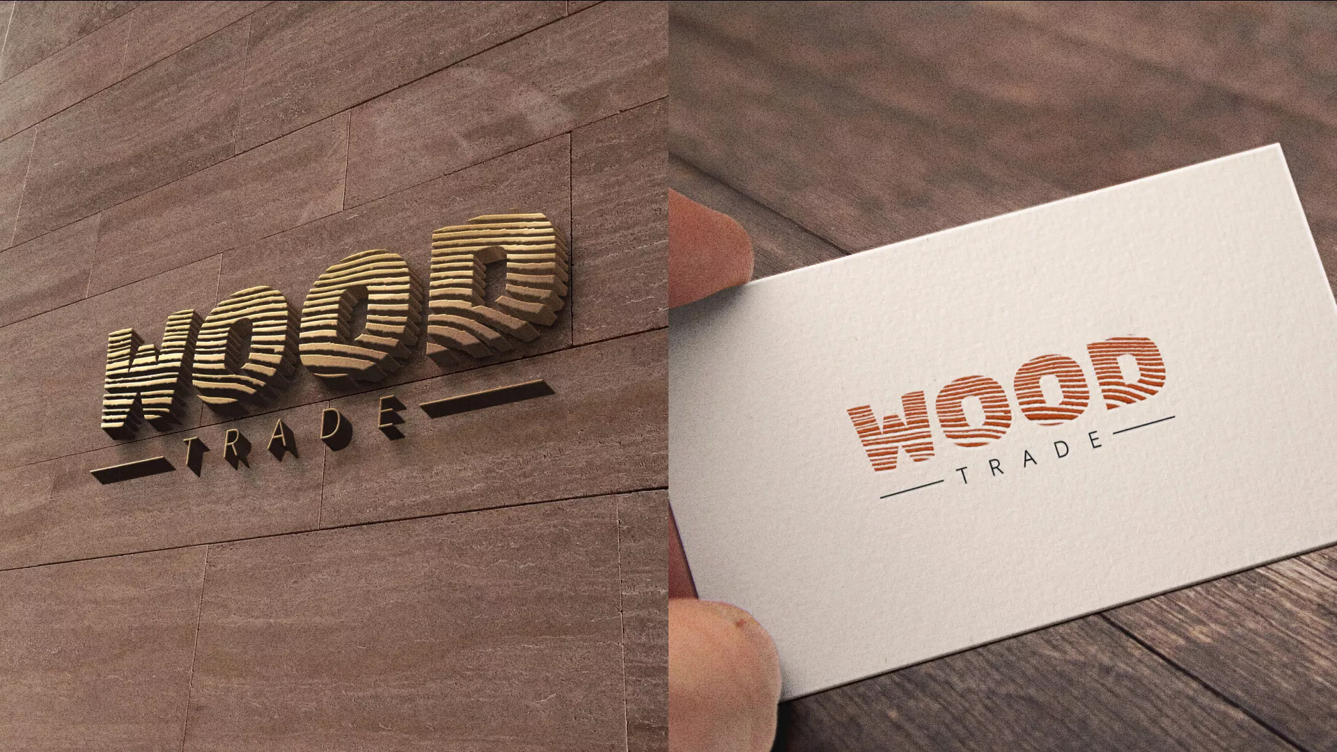 Разработка логотипа для компании «Wood Trade» в Тайшете