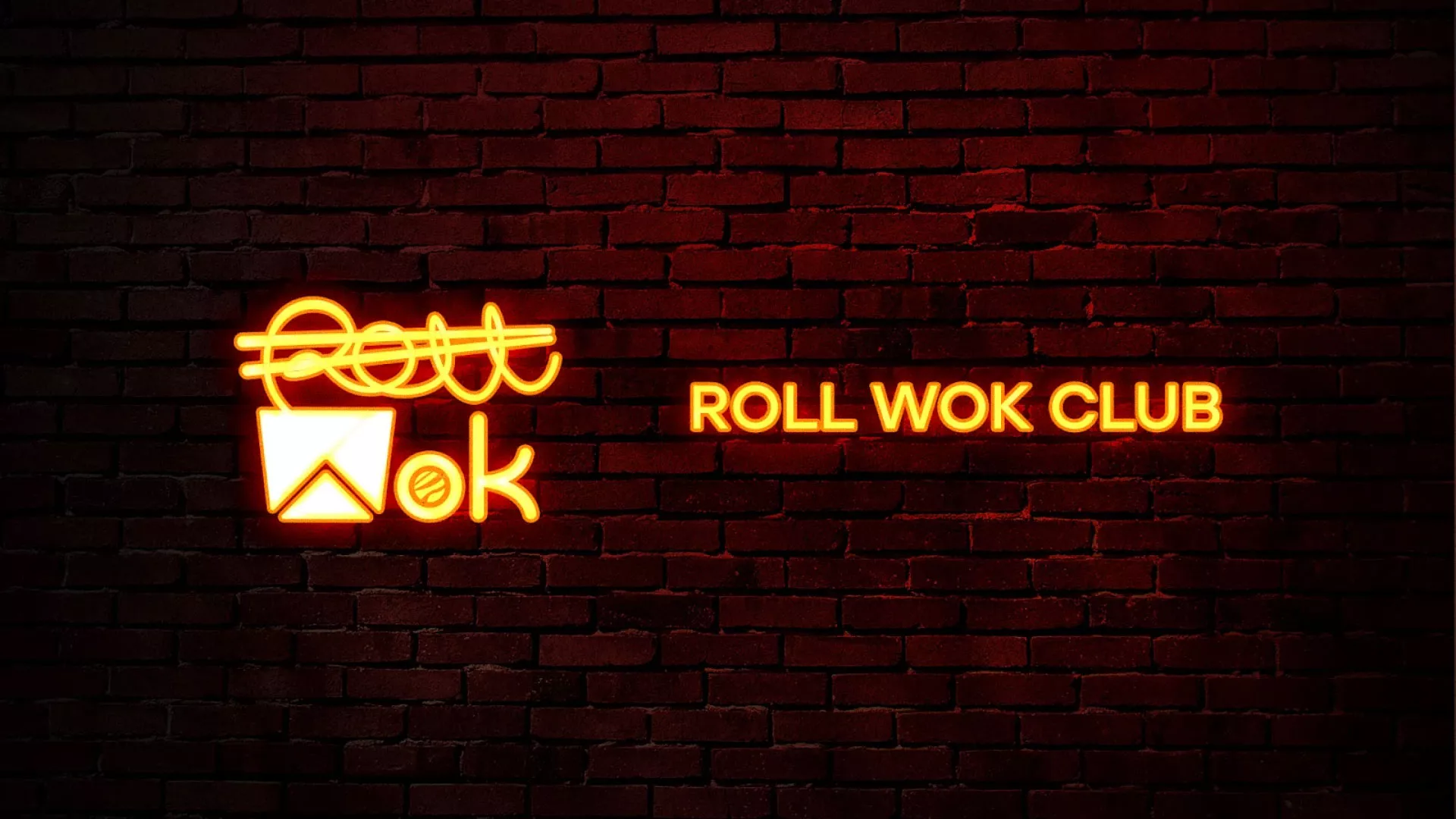 Разработка интерьерной вывески суши-бара «Roll Wok Club» в Тайшете